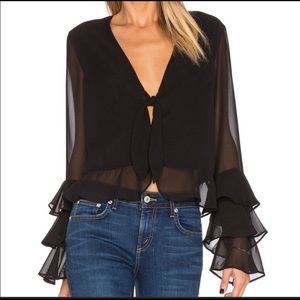 Tularosa Winnie Tie-Front Blouse - brand new!